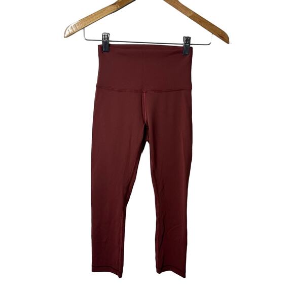 Lululemon Wunder Train High-Rise Crop 21" Savannah Womens Size 2 - Picture 2 of 6